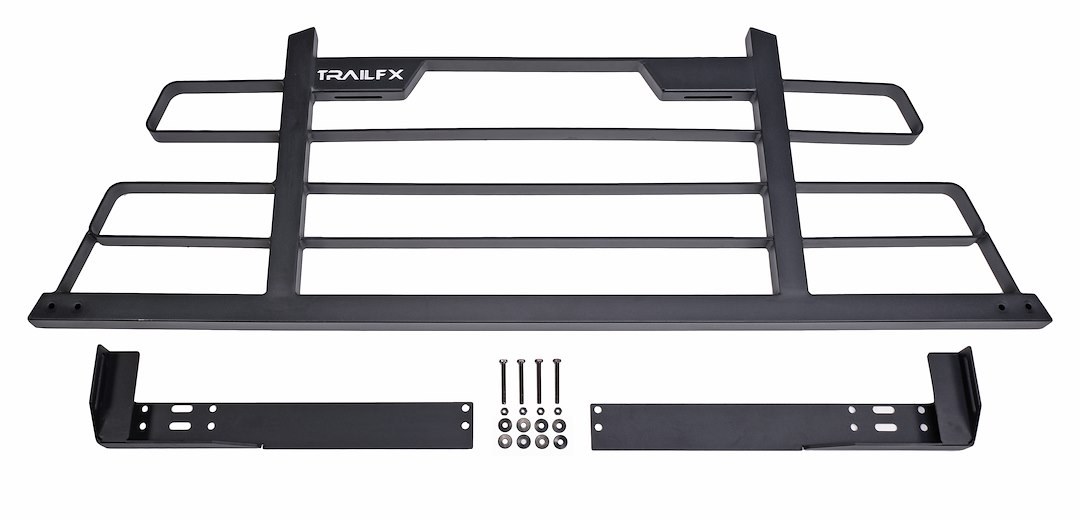 TrailFX Headache Rack, Tfx Headache Racks, Frame, Powder Coated, Titanium Black, Steel, Can Be Installed with Cross Bed Tool Box – HR003B