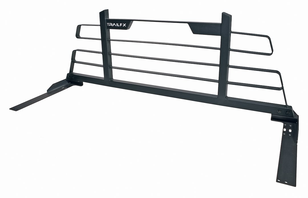 TrailFX Headache Rack, Tfx Headache Racks, Frame, Powder Coated, Titanium Black, Steel, Can Be Installed with Cross Bed Tool Box – HR003B