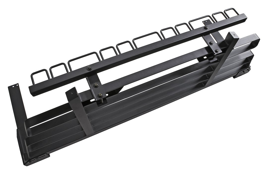 TrailFX Headache Rack Tool Holder, Holds 11 Tools, Powder Coated, Black, Stainless Steel – HR101B