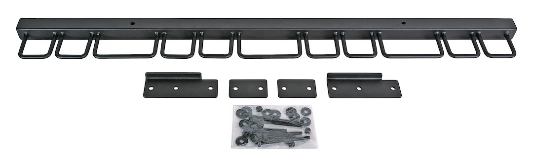 TrailFX Headache Rack Tool Holder, Holds 11 Tools, Powder Coated, Black, Stainless Steel – HR101B