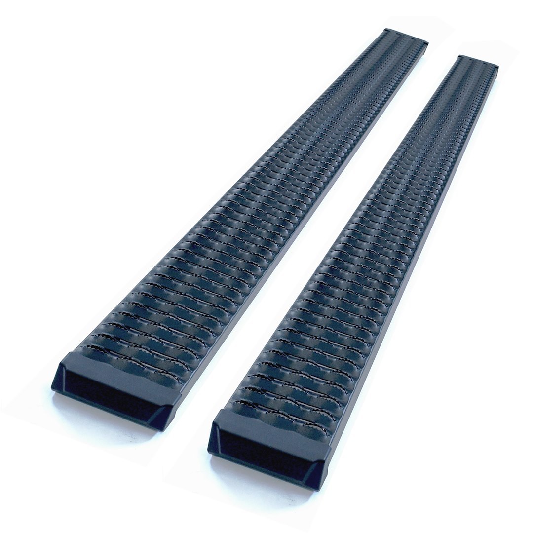 TrailFX Running Board, Tfx Aggressive Boards, Powder Coated, Titanium Black, Aluminum, Unlighted, Rocker Panel Mount, 250 Pound Capacity – RBA019TI