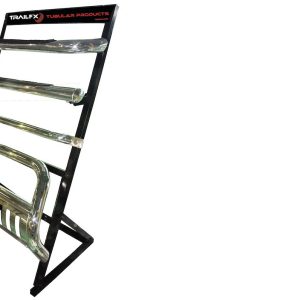 TrailFX Point of Purchase Display, Tfx Point of Purchase Display, Oval Side Bar Display for 4, 5 and 6 Inch Nerf Bars, Polished – WD1000S2