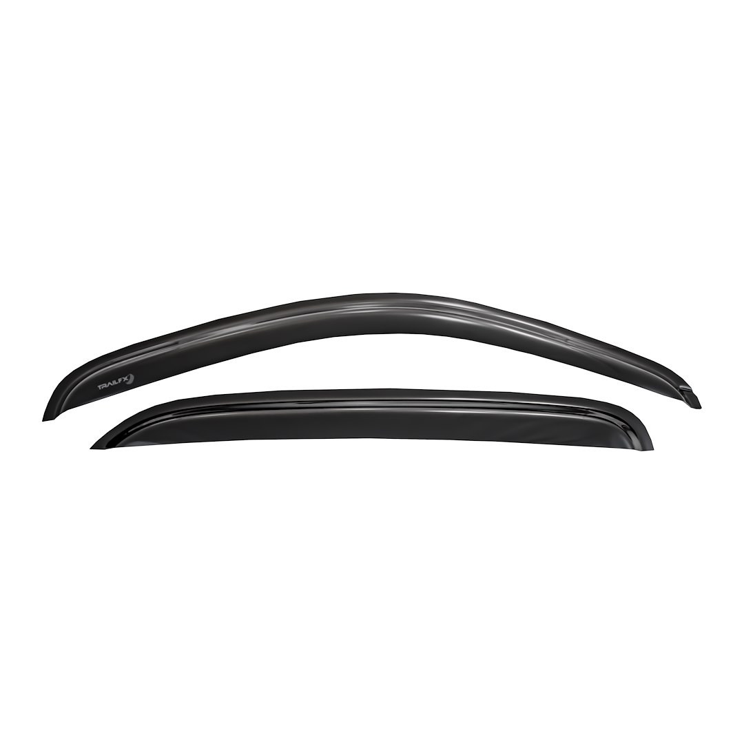TrailFX Rainguard, Tfx 2-PC Window Vents, Low Profile, Tape-On, Smoke, Acrylic, Set of 2 – 2971H
