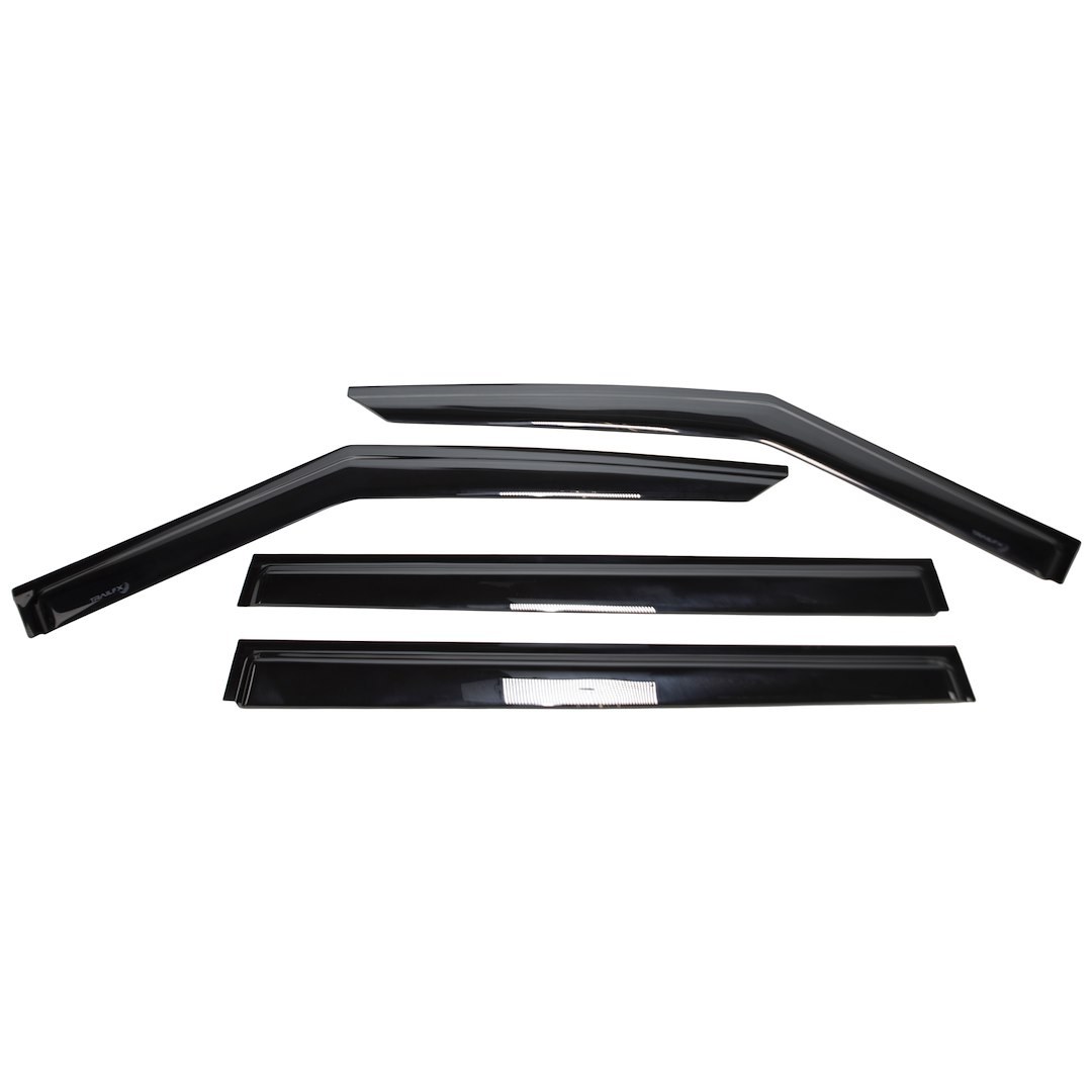 TrailFX Rainguard, Tfx 4-PC Window Vents, Low Profile, Tape-On, Smoke, Tinted Acrylic, Set of 4, Custom Design – 4818H