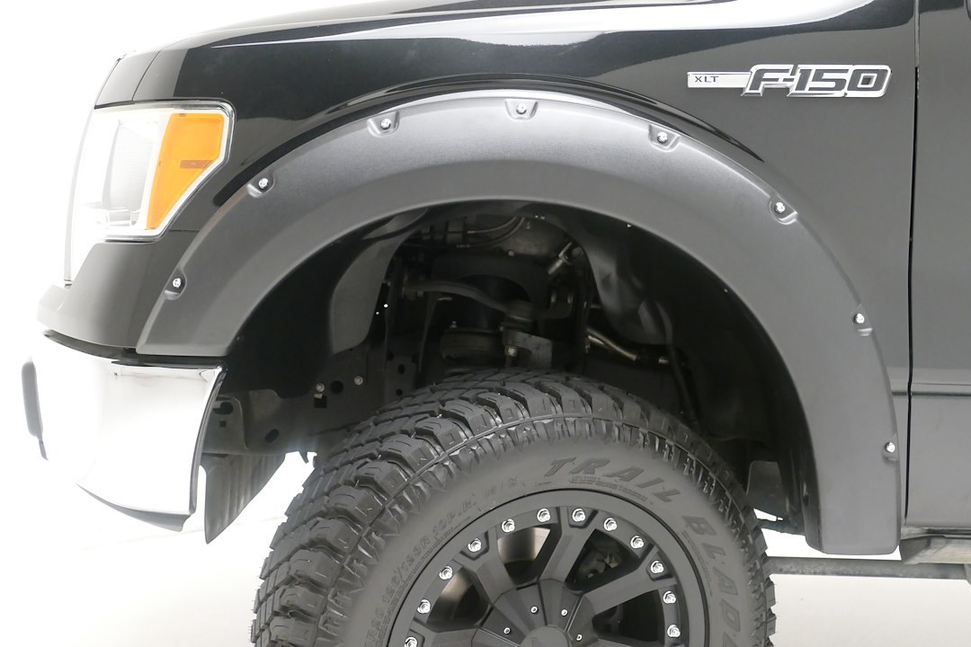 TrailFX Fender Flare, Tfx Fender Flares, Bolt on Style, 2 Inch Tire Coverage, Smooth Black, ABS Plastic, Set of 4 – PFFC3005S
