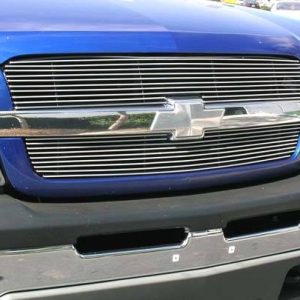 T-Rex Grille Insert, Billet Series, 10 and 9 Bar Style 2 Piece, Without Emblem Cutout and Without Light Cutout, Polished, Billet Aluminum – 21100