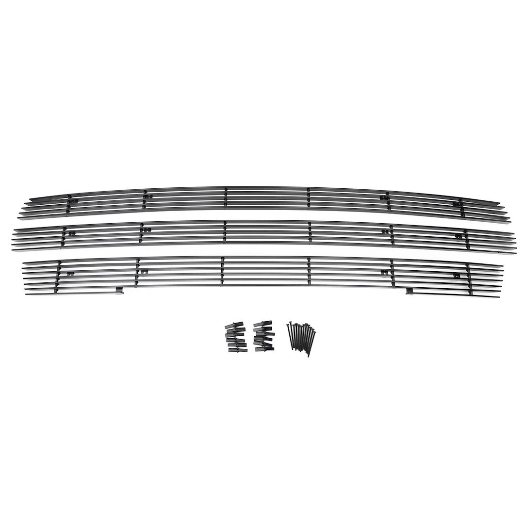 T-Rex Grille Insert, Billet Series, Overlay, Horizontal Bar, Without Cutout, Powder Coated, Black, Aluminum – 21173B