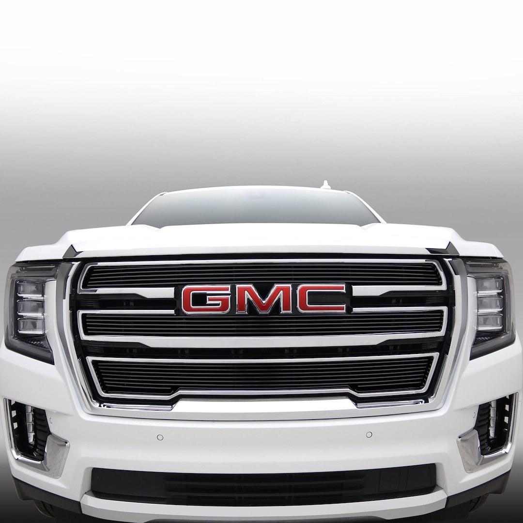 T-Rex Grille Insert, Billet Series, Overlay, Horizontal Bar, Without Cutout, Powder Coated, Black, Aluminum – 21173B