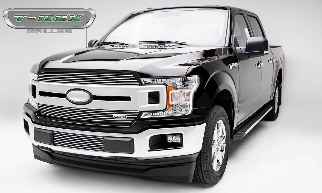 T-Rex Bumper Grille Insert, Billet Series, Overlay, Horizontal Bar Style, Polished, Aluminum – 25571