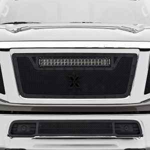 T-Rex Driving/ Fog Light, LED Bulb, 3 Inch Square, Clear Lens, Black Housing, Bolt-On to Hood Hinge – Z367581-KIT2