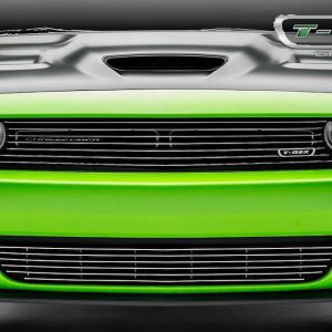 T-Rex Grille Insert, Laser Billet Series, Overlay, Horizontal Bar, With Light Cutout, Polished, Aluminum – 6214180