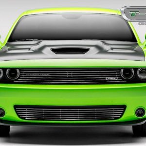 T-Rex Grille Insert, Laser Billet Series, Overlay, Horizontal Bar, With Light Cutout, Polished, Aluminum – 6214180