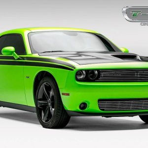 T-Rex Grille Insert, Laser Billet Series, Overlay, Horizontal Bar, With Light Cutout, Polished, Aluminum – 6214180
