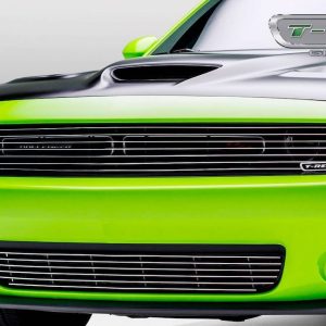 T-Rex Grille Insert, Laser Billet Series, Overlay, Phantom Horizontal Bar, Polished, Aluminum, Covers Headlights – 6214190