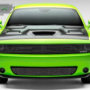 T-Rex Grille Insert, Laser Billet Series, Overlay, Phantom Horizontal Bar, Polished, Aluminum, Covers Headlights – 6214190