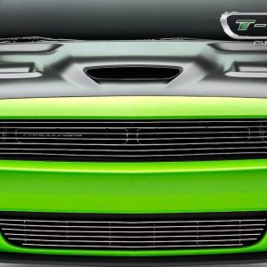 T-Rex Grille Insert, Laser Billet Series, Overlay, Phantom Horizontal Bar, Polished, Aluminum, Covers Headlights – 6214190