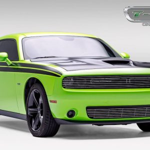 T-Rex Grille Insert, Laser Billet Series, Overlay, Phantom Horizontal Bar, Polished, Aluminum, Covers Headlights – 6214190