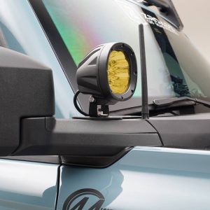 T-Rex Driving/ Fog Light, LED Bulb, 9 Osram 5 Watt LED Bulbs, 4 Inch Round, 45 Watt Bulb, 3.1 Amp Draw at 12 Volts, 8550 Lumens – Z365501-KIT2A