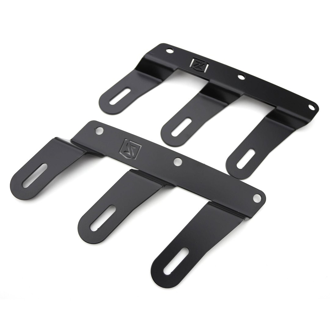 T-Rex Driving/ Fog Light Mounting Bracket, Bolt-On to Front Bumper, Powder Coated, Mounts Six 3 Inch Light Pods, Gloss Black, Mild Steel – Z325401