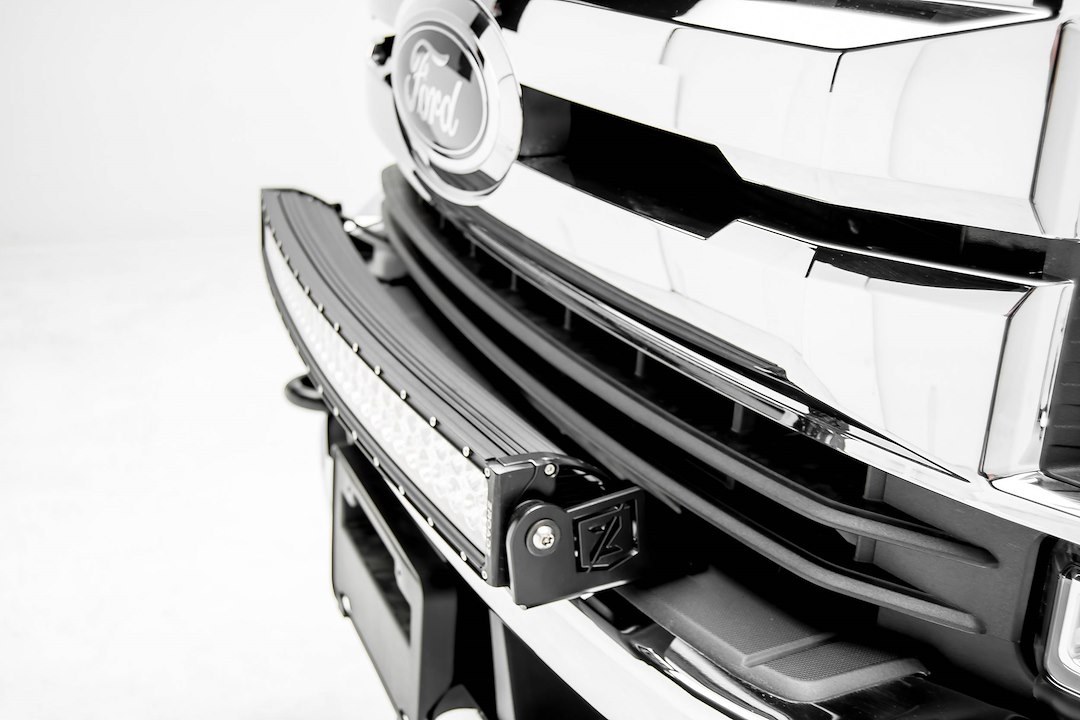 T-Rex Light Bar, LED, 30 Inch Length, Cree 3 Watt LED Chips, 180 Watt, Clear Lens, Black Housing, Front Bumper Top Mount – Z325472-KIT