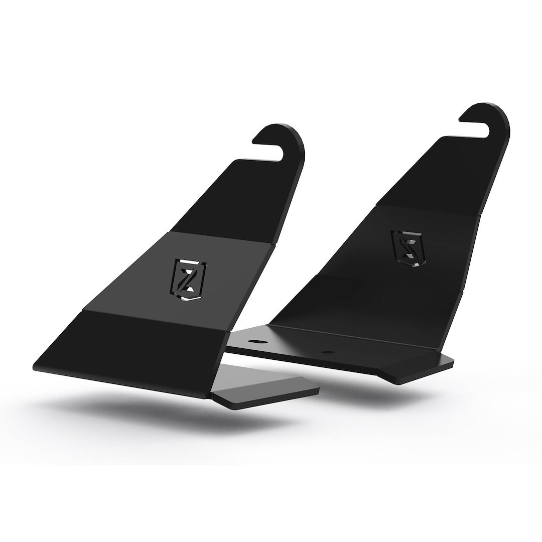 T-Rex Driving/ Fog Light Mounting Bracket, Bolt-On to Front Roof, Powder Coated, For One 40 Inch Light Bar, Gloss Black, Mild Steel – Z335401