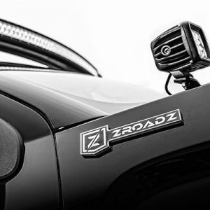 T-Rex Driving/ Fog Light Mounting Bracket, Bolt-On to Hood Hinge, Powder Coated, Mounts One 3 Inch Light Pod, Gloss Black, Steel, Set of 2 – Z361221