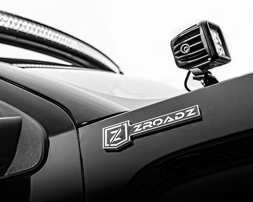 T-Rex Driving/ Fog Light Mounting Bracket, Bolt-On to Hood Hinge, Powder Coated, Mounts One 3 Inch Light Pod, Gloss Black, Steel, Set of 2 – Z361221