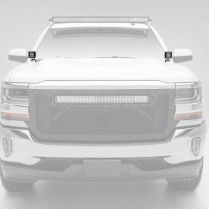 T-Rex Driving/ Fog Light Mounting Bracket, Bolt-On to Hood Hinge, Powder Coated, Mounts One 3 Inch Light Pod, Gloss Black, Steel, Set of 2 – Z362081