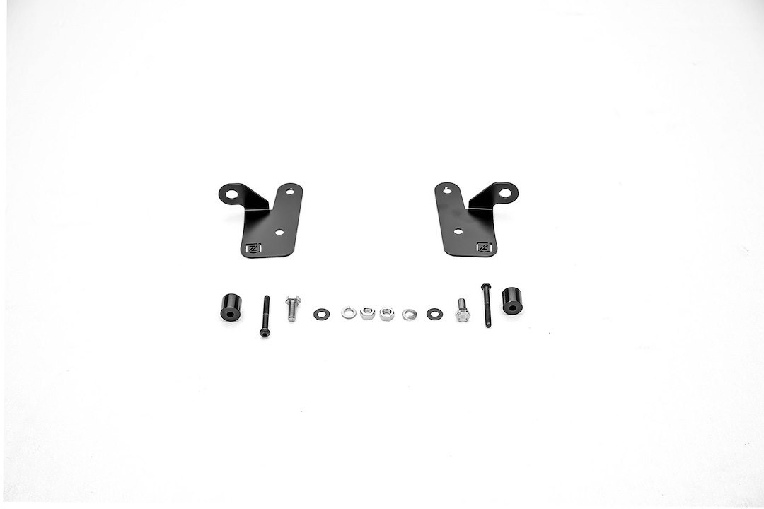 T-Rex Driving/ Fog Light Mounting Bar Mounting Kit, A-Pillar Lower Level, Bolt-On, Powder Coated, Gloss Black, Steel – Z364941