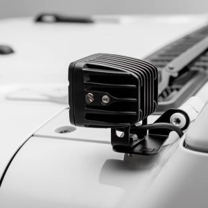 T-Rex Driving/ Fog Light Mounting Bar Mounting Kit, A-Pillar Lower Level, Bolt-On, Powder Coated, Gloss Black, Steel – Z364941