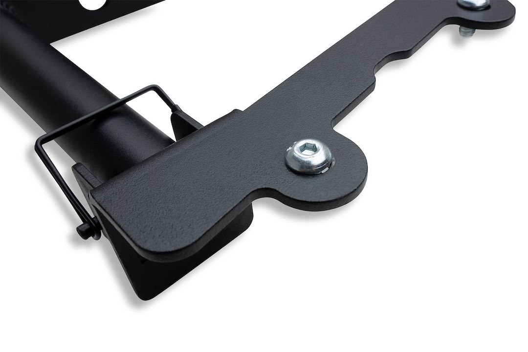 T-Rex Bed Cargo Rack Rear Gate, Textured Powder Coated, Black, Aluminum, With Mounting Hardware – Z834001