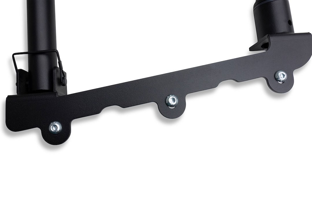 T-Rex Bed Cargo Rack Rear Gate, Textured Powder Coated, Black, Aluminum, With Mounting Hardware – Z834001