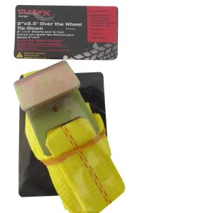 TrailFX Tie Down Strap, Tfx Tie Down Strap, Vehicle Tie Down, 5-1/2 Foot Length X 2 Inch Width, 2000 Pound Load Capacity – A92021Y