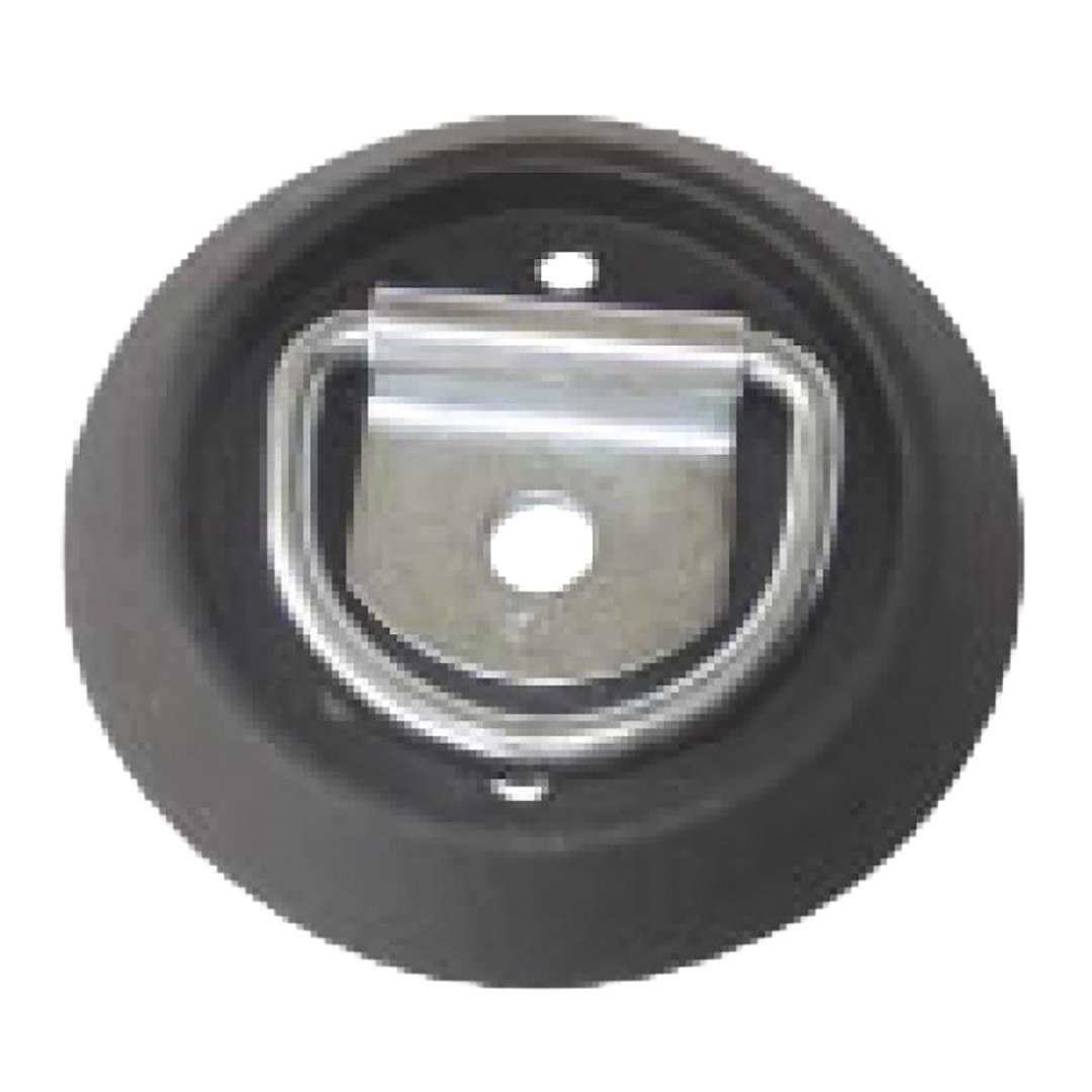 TrailFX D-Ring, Tfx D-Rings, 1-1/2 Ring Diameter, 4 Inch Surface Mount, 400 Pound Weight Rating/ 1200 Pound Break Strength, Zinc – E30024Z