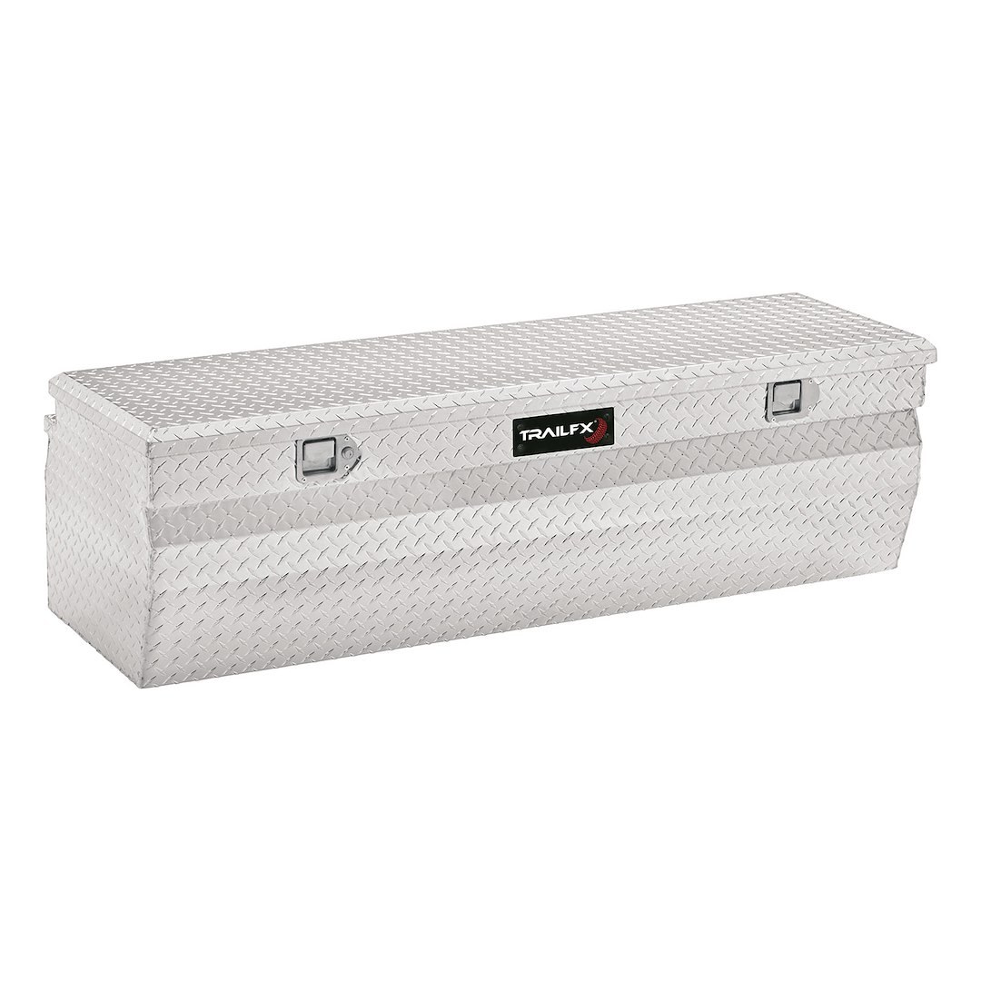 TrailFX Tool Box, Tfx Truck Chests, Chest, Single Lid with Struts, Diamond Tread, Bright, Polished 16 Gauge Aluminum – 150601