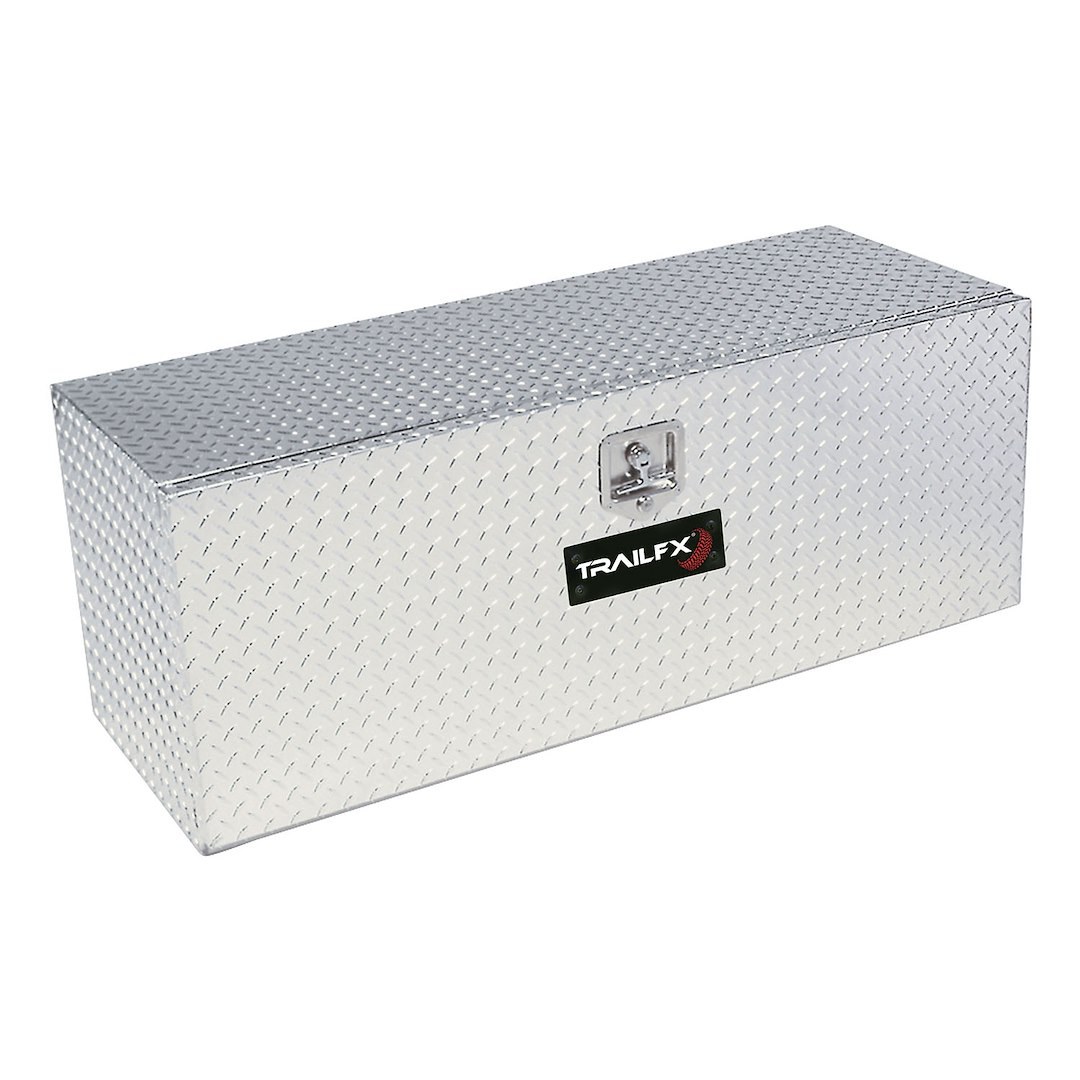 TrailFX Tool Box, Tfx Underbody, Single Lid, Diamond Tread, Bright, Polished 16 Gauge Aluminum – 190361