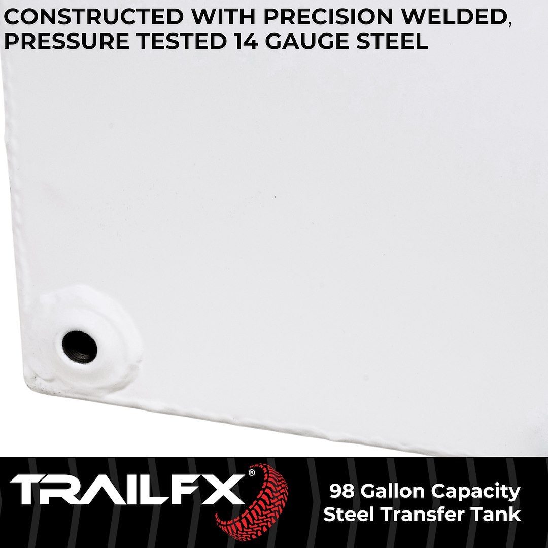 TrailFX Liquid Transfer Tank, Tfx Liquid Transfer, Not DOT Approved for Transport of Flammable Liquids, 98 Gallon Capacity, Rectangular – 21098SW