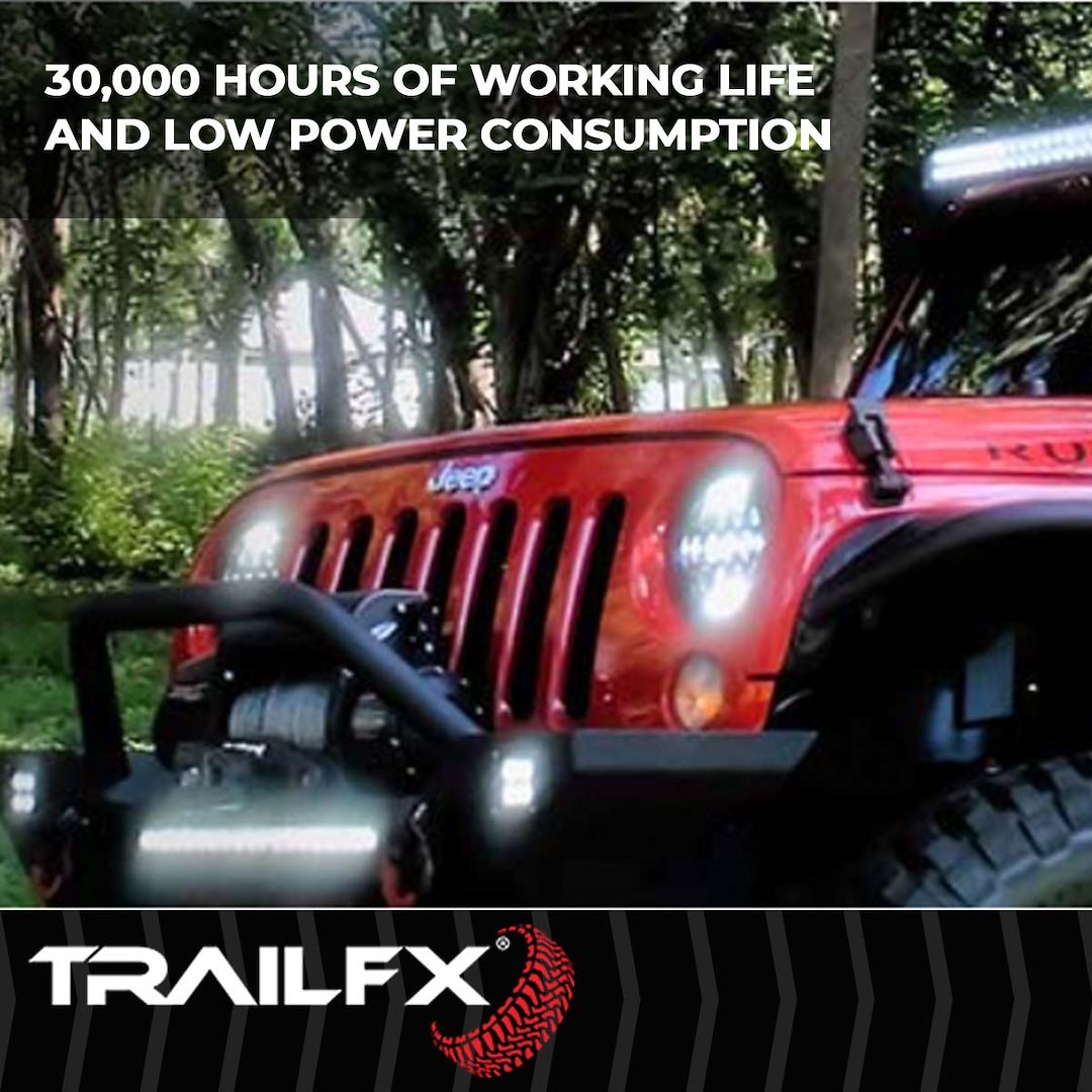 TrailFX Driving/ Fog Light, Tfx LED Lights, LED Bulb, 6 Clear Cree LED 3 Watt Bulbs, 3 Inch Cube, 20 Watt, 8 Degree Spot Beam – 3X2CSPPR