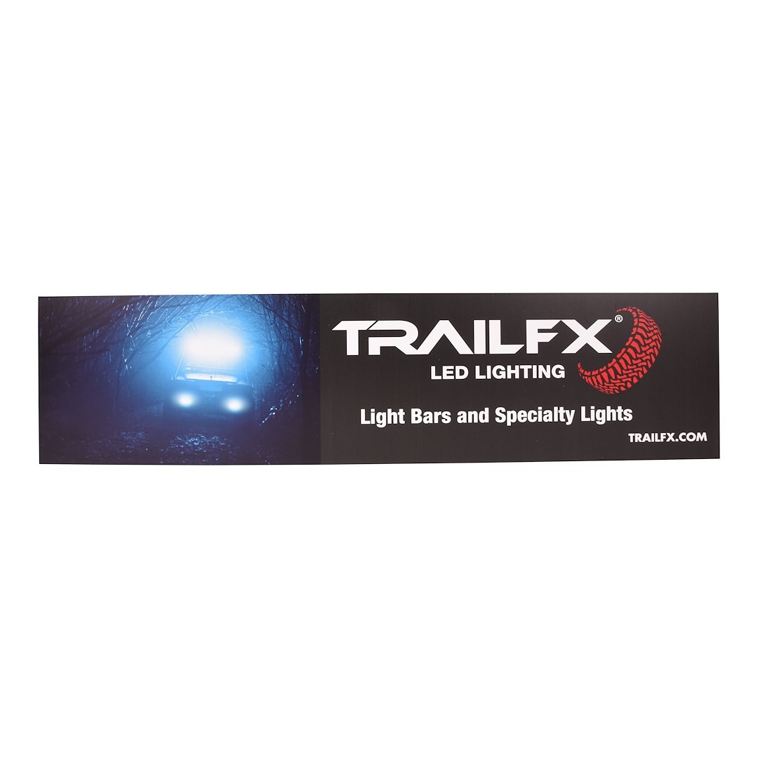 TrailFX Point of Purchase Display Header Card, Tfx LED Lighting Products, 46 Inch X 12 Inch, 3 Millimeter PVC – LEDHEADER
