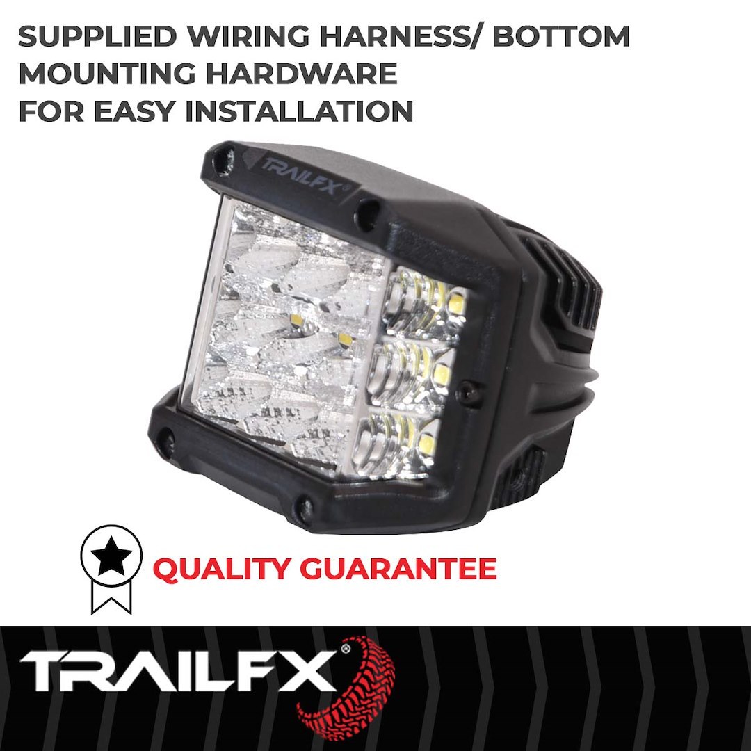 TrailFX Driving/ Fog Light, Tfx LED Lights, LED Bulb, 15 Clear Cree LED 5 Watt Bulbs, 4 Inch Cube, 75 Watt – PODSIDEF
