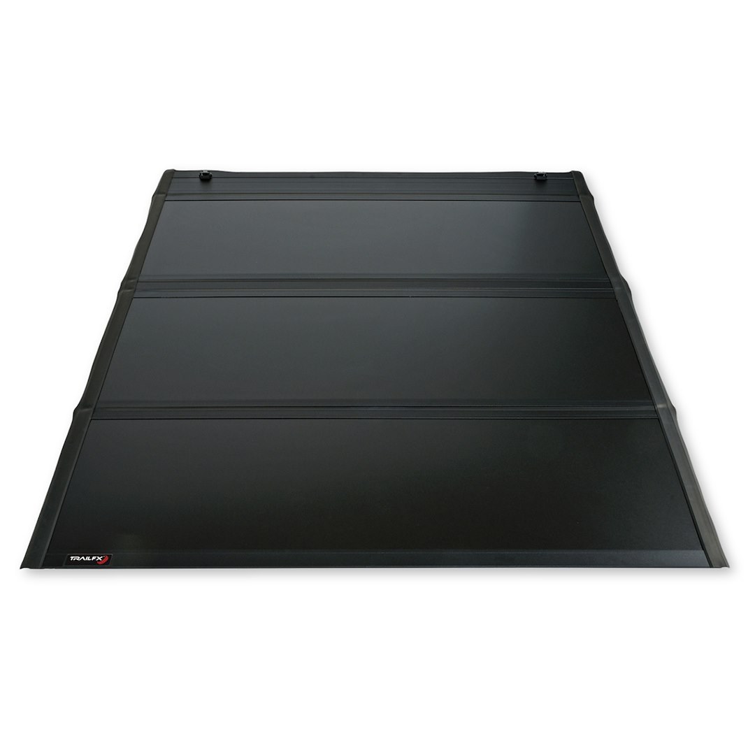 TrailFX Tonneau Cover, HF3 Pro Hard Tri-Fold, Hard Folding, 3 Folds/ 3 Panels, 3 Riding Positions, Lockable Using Tailgate Handle Lock – TFX1712