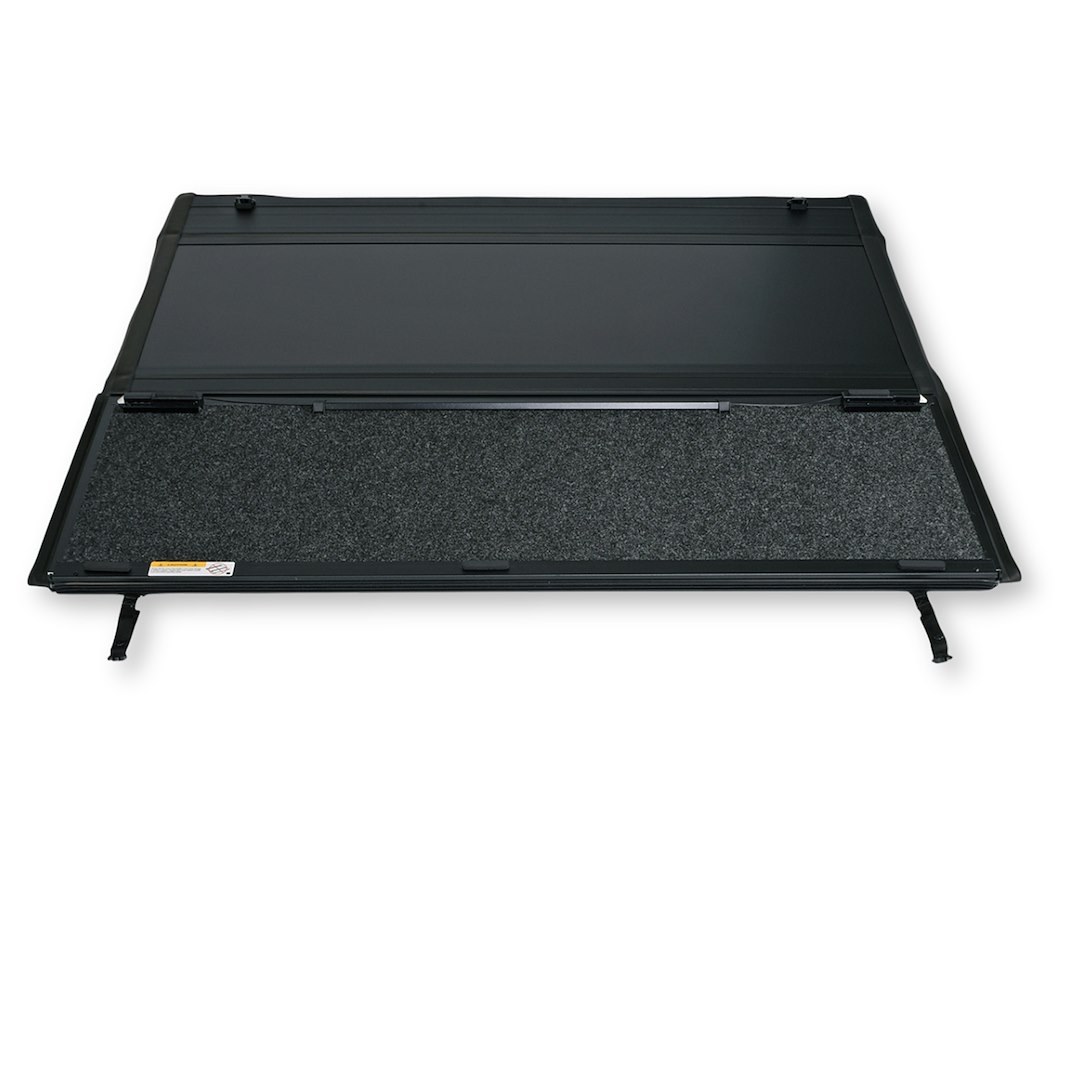 TrailFX Tonneau Cover, HF3 Pro Hard Tri-Fold, Hard Folding, 3 Folds/ 3 Panels, 3 Riding Positions, Lockable Using Tailgate Handle Lock – TFX1712
