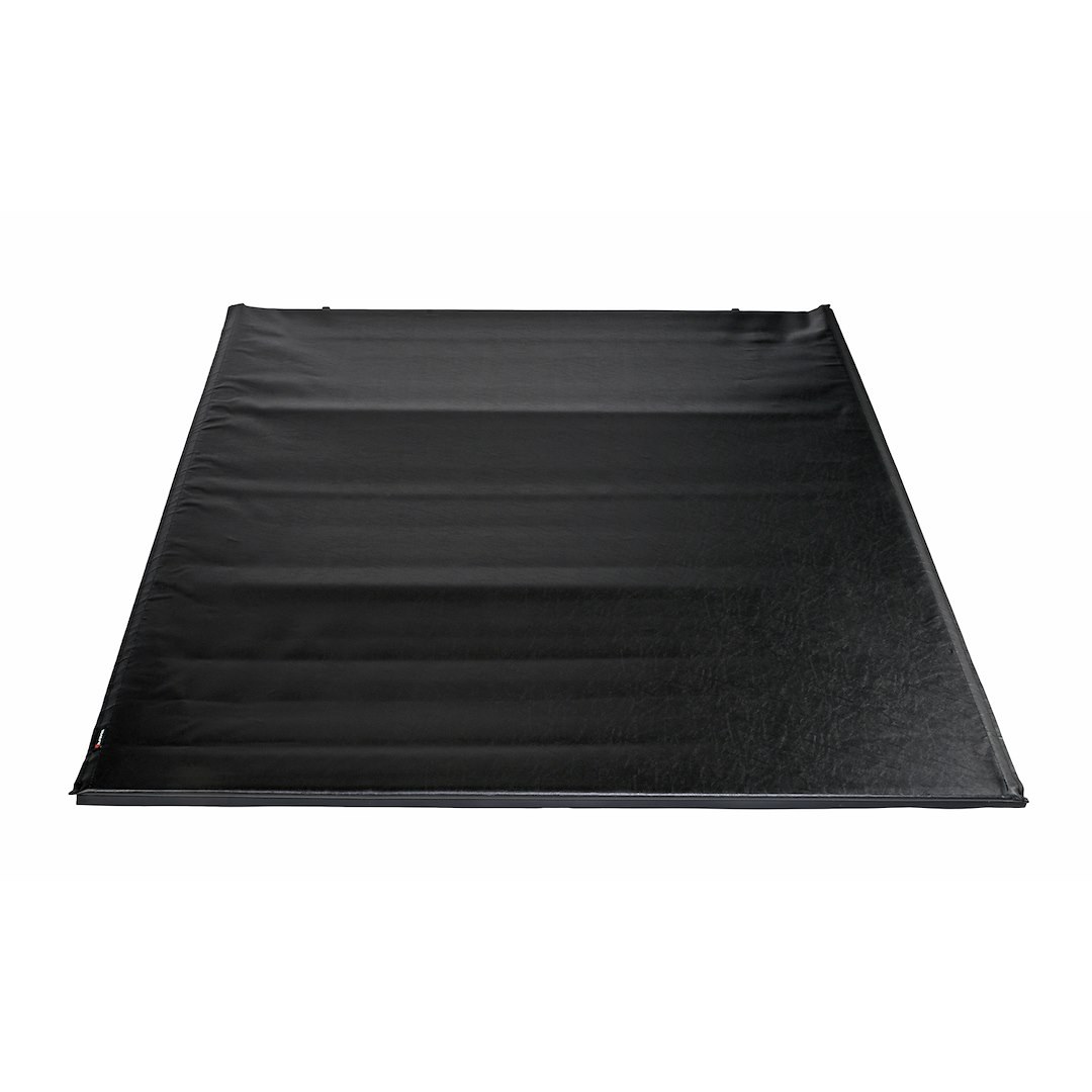 TrailFX Tonneau Cover, Tfx Soft Rolling, Soft Roll-Up Hook and Loop, Lockable with Tailgate Lock, Black Vinyl with Aluminum Rails – TFX2201