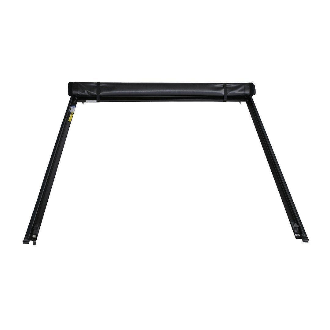 TrailFX Tonneau Cover, Tfx Soft Rolling, Soft Roll-Up Hook and Loop, Lockable with Tailgate Lock, Black Vinyl with Aluminum Rails – TFX2201