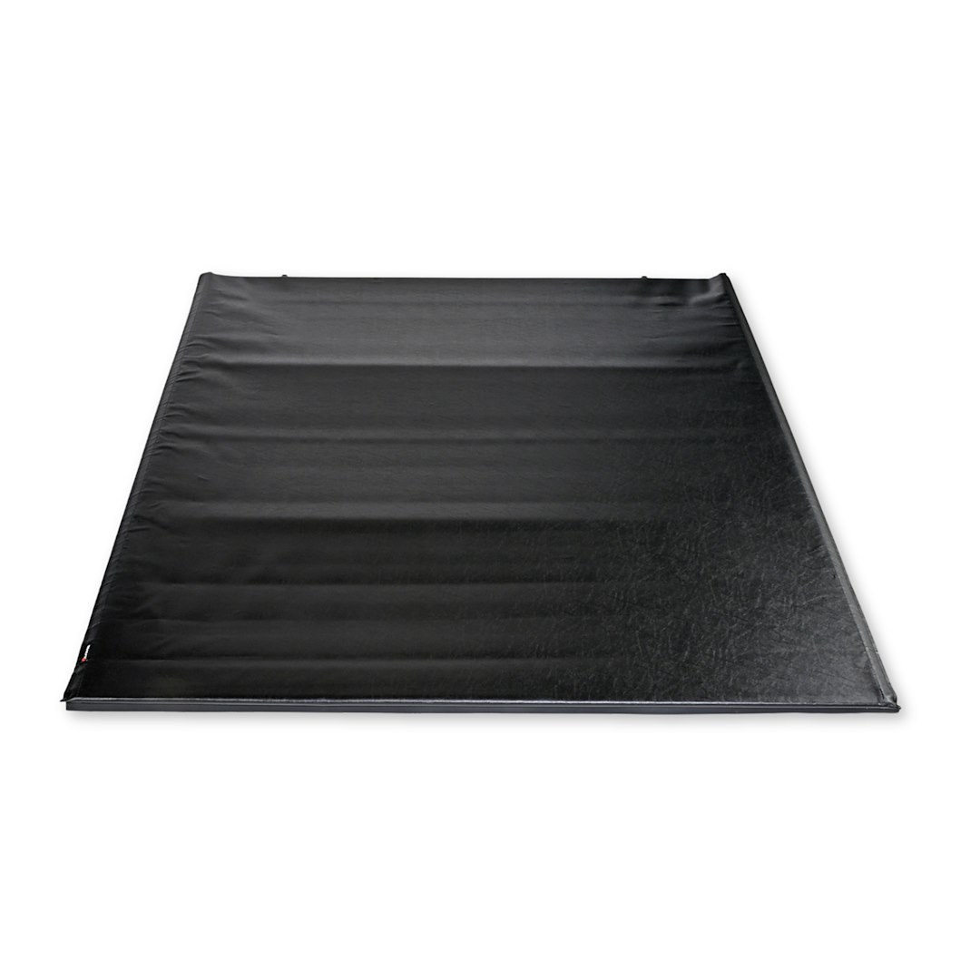TrailFX Tonneau Cover, Tfx Soft Rolling, Soft Roll-Up Hook and Loop, Lockable with Tailgate Lock, Black Vinyl with Aluminum Rails – TFX3209
