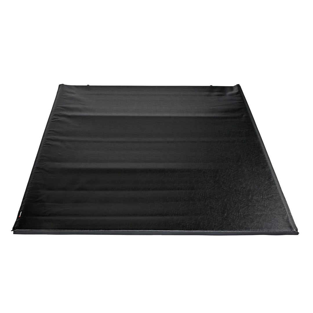 TrailFX Tonneau Cover, Tfx Soft Rolling, Soft Roll-Up Hook and Loop, Lockable with Tailgate Lock, Black Vinyl with Aluminum Rails – TFX5213