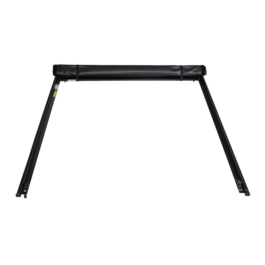 TrailFX Tonneau Cover, Tfx Soft Rolling, Soft Roll-Up Hook and Loop, Lockable with Tailgate Lock, Black Vinyl with Aluminum Rails – TFX5213