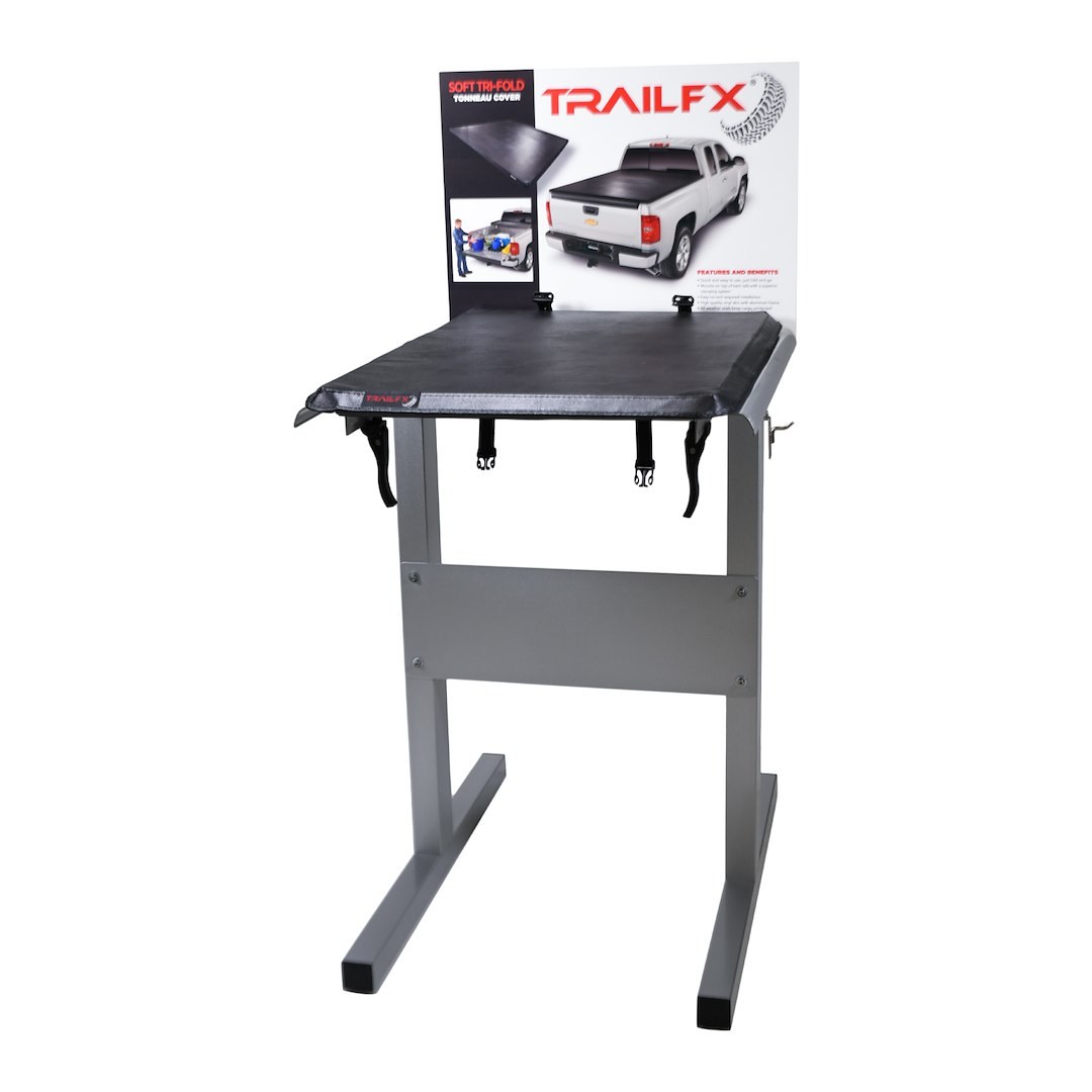 TrailFX Point of Purchase Display, Tfx Point of Purchase Display, Soft Tri-Fold Tonneau Cover Display, With Stand – TFX9002