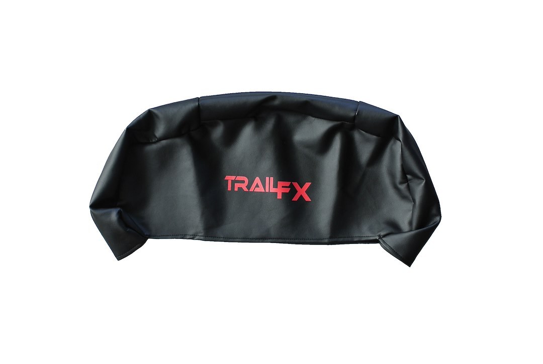 TrailFX Winch Cover, Tfx Winch Accessories, For Trail Fx Winches W08B/ W10B/ W12B, Orange with Trail Fx Logo – WA016