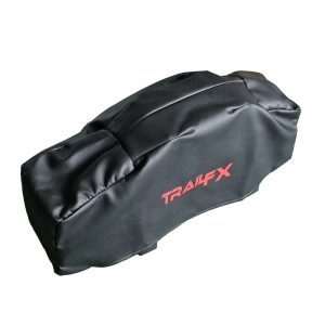 TrailFX Winch Cover, Tfx Winch Accessories, For Trail Fx Winches W08B/ W10B/ W12B, Orange with Trail Fx Logo – WA016